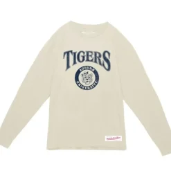 Mitchell & Ness T-Shirts & Tops-Arched Logo Lockup Slub Ls Tee Auburn University