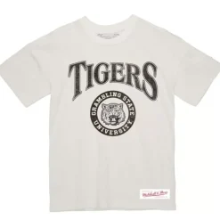 Mitchell & Ness T-Shirts & Tops-Arched Logo Lockup Slub Tee Grambling State University