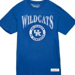 Mitchell & Ness T-Shirts & Tops-Arched Logo Lockup Slub Tee University Of Kentucky