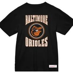 Mitchell & Ness T-Shirts & Tops-Arched Logo Slub Tee Baltimore Orioles