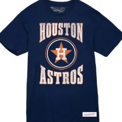 Mitchell & Ness T-Shirts & Tops-Arched Logo Slub Tee Houston Astros