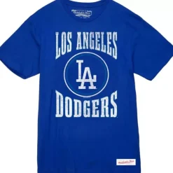 Mitchell & Ness T-Shirts & Tops-Arched Logo Slub Tee Los Angeles Dodgers