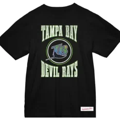 Mitchell & Ness T-Shirts & Tops-Arched Logo Slub Tee Tampa Bay Rays