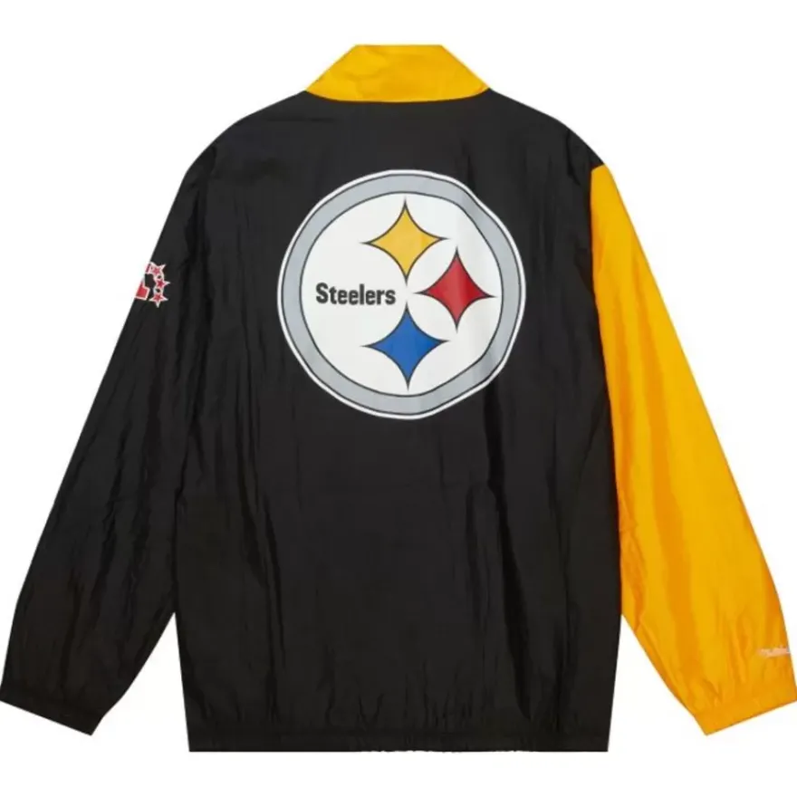 Mitchell & Ness Jackets & Outerwear-Arched Retro Lined Windbreaker Pittsburgh Steelers