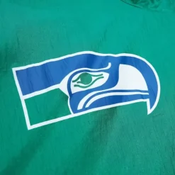 Mitchell & Ness Jackets & Outerwear-Arched Retro Lined Windbreaker Seattle Seahawks
