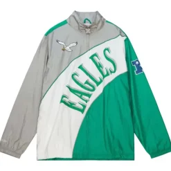 Mitchell & Ness Jackets & Outerwear-Arched Retro Lined Windbreaker Philadelphia Eagles