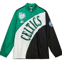 Mitchell & Ness Jackets & Outerwear-Arched Retro Lined Windbreaker Boston Celtics