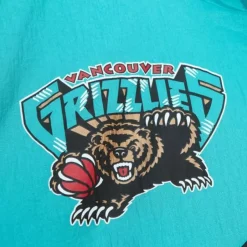 Mitchell & Ness Jackets & Outerwear-Arched Retro Lined Windbreaker Vancouver Grizzlies