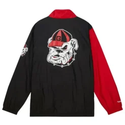 Mitchell & Ness Jackets & Outerwear-Arched Retro Lined Windbreaker University Of Georgia