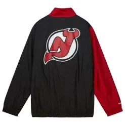 Mitchell & Ness Jackets & Outerwear-Arched Retro Lined Windbreaker New Jersey Devils