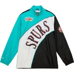 Mitchell & Ness Jackets & Outerwear-Arched Retro Lined Windbreaker San Antonio Spurs