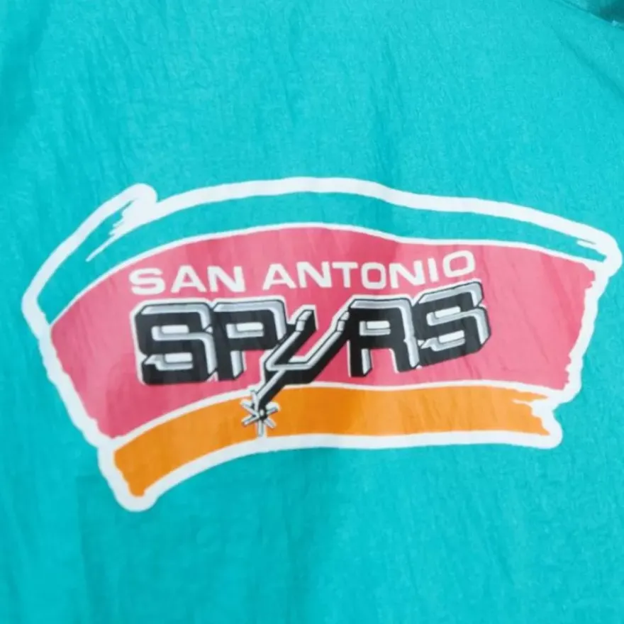 Mitchell & Ness Jackets & Outerwear-Arched Retro Lined Windbreaker San Antonio Spurs