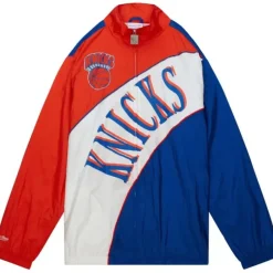 Mitchell & Ness Jackets & Outerwear-Arched Retro Lined Windbreaker New York Knicks