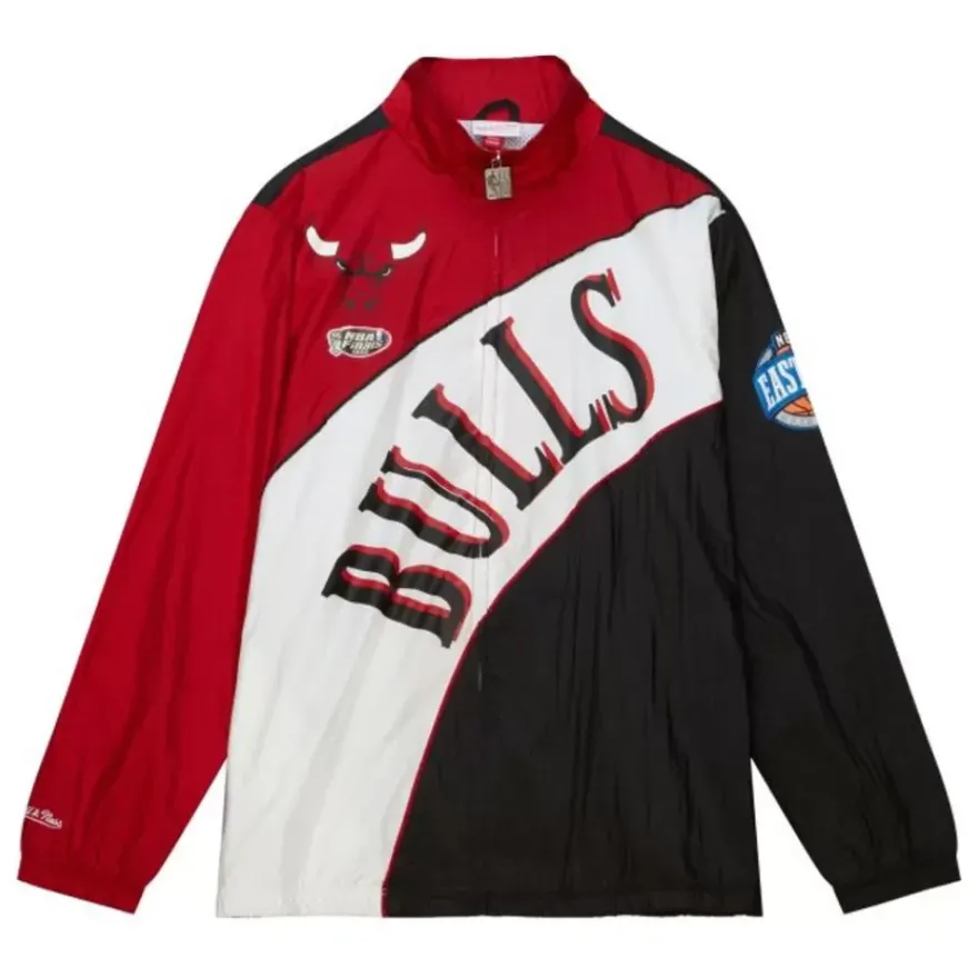 Mitchell & Ness Jackets & Outerwear-Arched Retro Lined Windbreaker Chicago Bulls