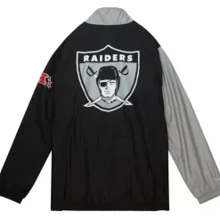 Mitchell & Ness Jackets & Outerwear-Arched Retro Lined Windbreaker Oakland Raiders
