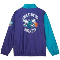 Mitchell & Ness Jackets & Outerwear-Arched Retro Lined Windbreaker Charlotte Hornets