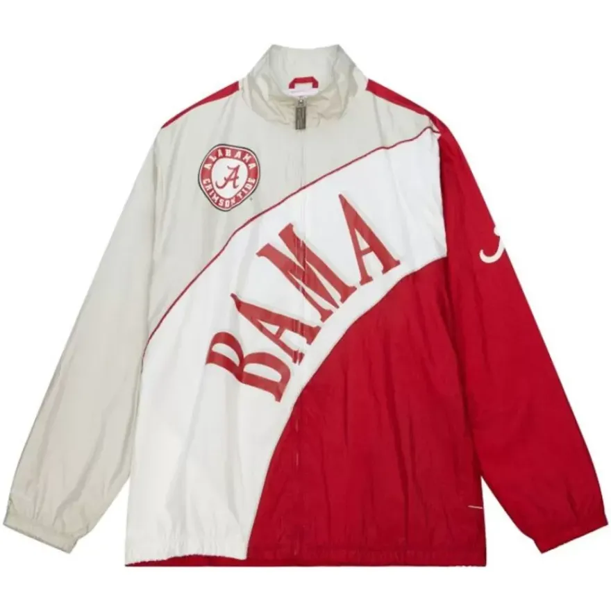 Mitchell & Ness Jackets & Outerwear-Arched Retro Lined Windbreaker University Of Alabama