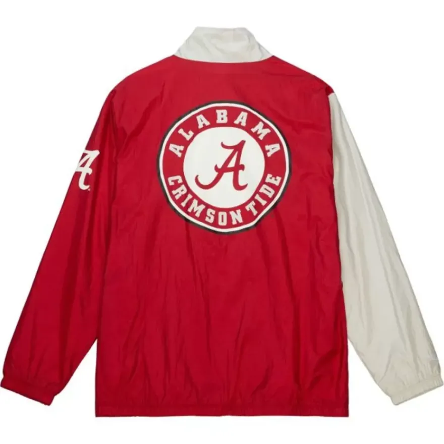 Mitchell & Ness Jackets & Outerwear-Arched Retro Lined Windbreaker University Of Alabama