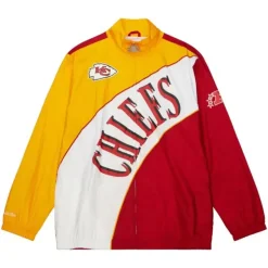 Mitchell & Ness Jackets & Outerwear-Arched Retro Lined Windbreaker Kansas City Chiefs