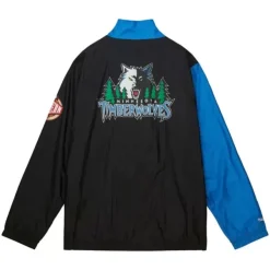 Mitchell & Ness Jackets & Outerwear-Arched Retro Lined Windbreaker Minnesota Timberwolves