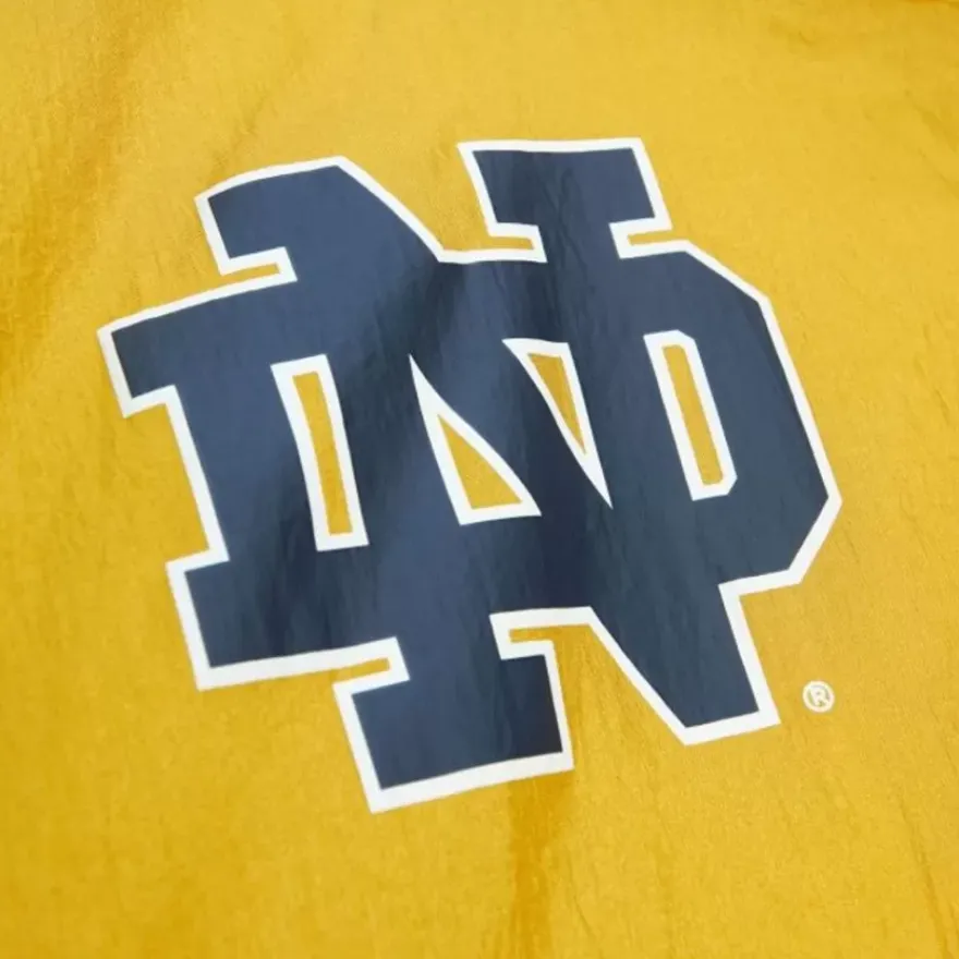 Mitchell & Ness Jackets & Outerwear-Arched Retro Lined Windbreaker University Of Notre Dame