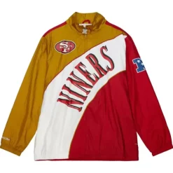 Mitchell & Ness Jackets & Outerwear-Arched Retro Lined Windbreaker San Francisco 49Ers