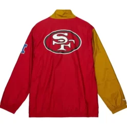 Mitchell & Ness Jackets & Outerwear-Arched Retro Lined Windbreaker San Francisco 49Ers