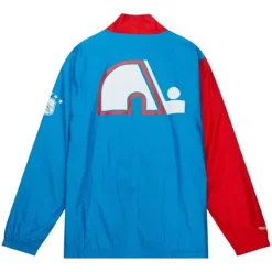 Mitchell & Ness Jackets & Outerwear-Arched Retro Lined Windbreaker Quebec Nordiques