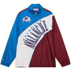Mitchell & Ness Jackets & Outerwear-Arched Retro Lined Windbreaker Colorado Avalanche
