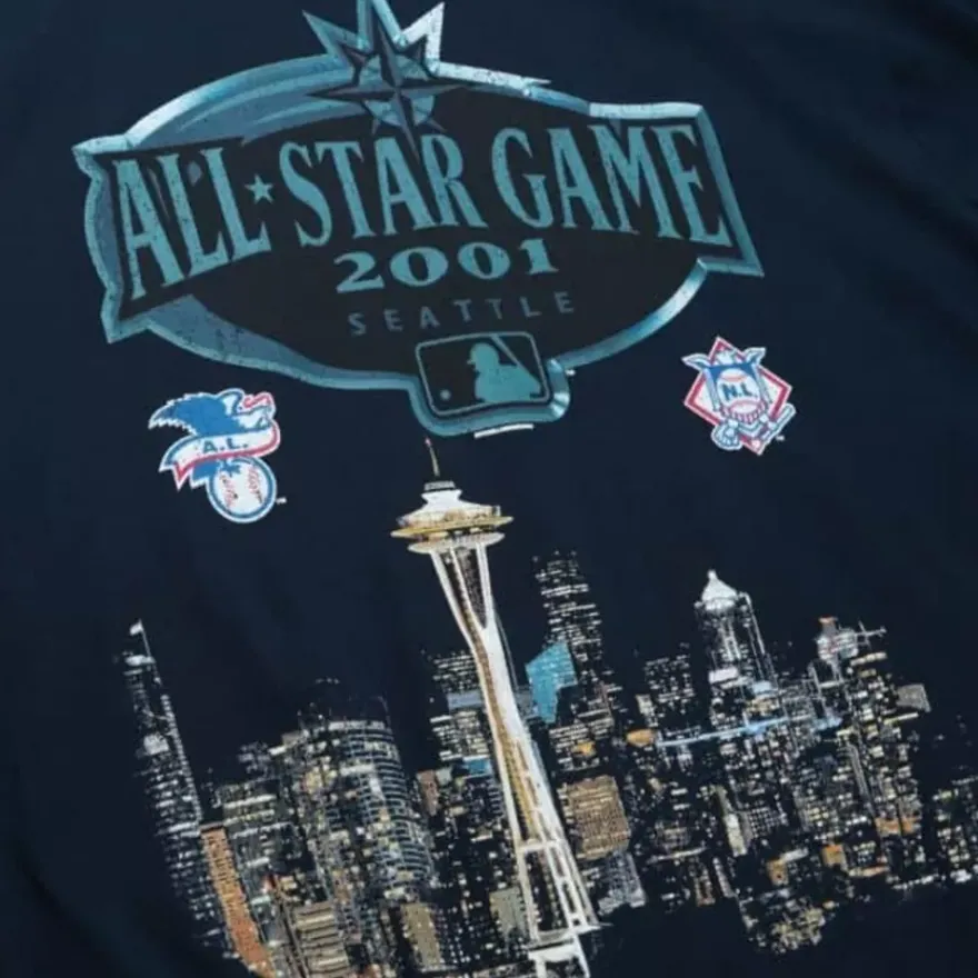 Mitchell & Ness T-Shirts & Tops-Asg City Skyline Tee Mlb All-Star 2001