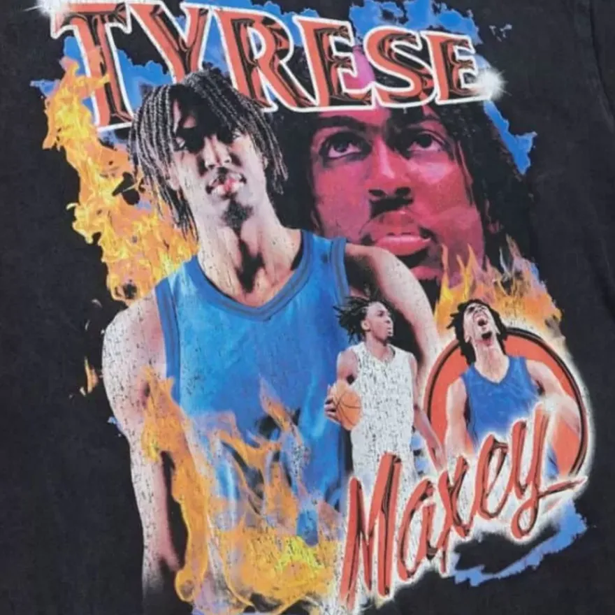 Mitchell & Ness T-Shirts & Tops-Asg Concert Tee Players Association Tyrese Maxey