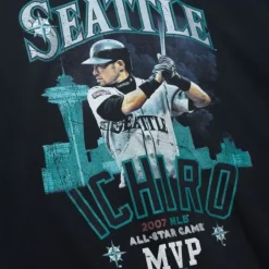 Mitchell & Ness Hoodies & Sweatshirts-Asg Mvp Crew Seattle Mariners Ichiro Suzuki