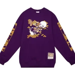 Mitchell & Ness Hoodies & Sweatshirts-Asian Heritage Crew 5.0 Los Angeles Lakers