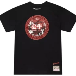 Mitchell & Ness T-Shirts & Tops-Asian Heritage Ss Tee 5.0 Chicago Bulls