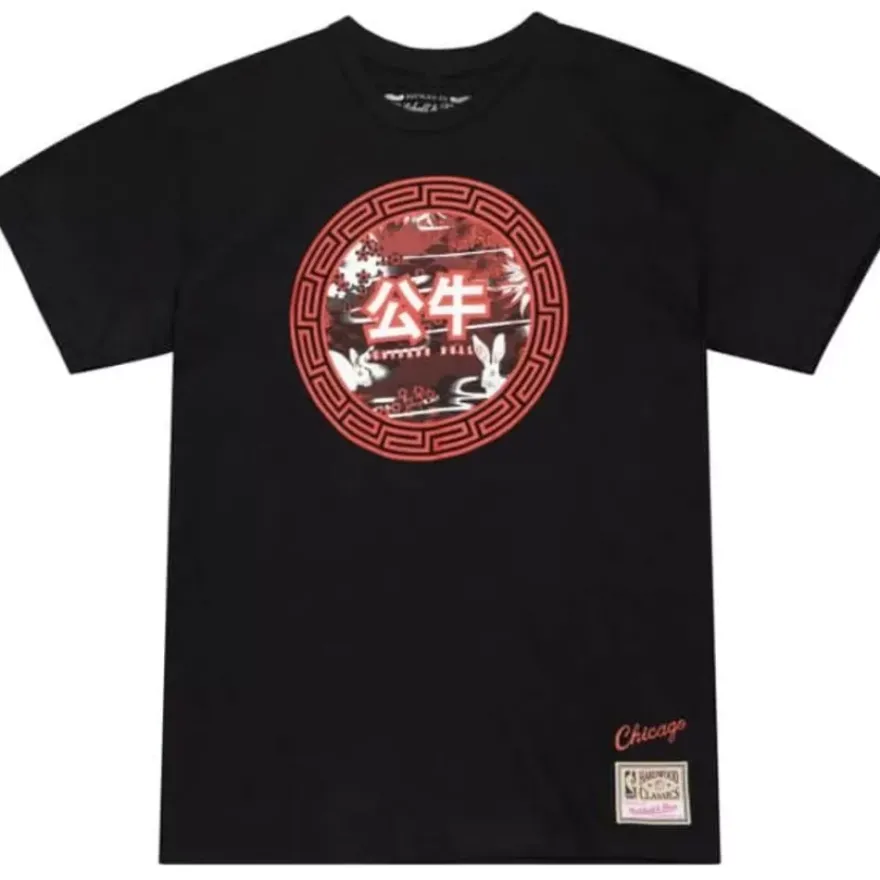 Mitchell & Ness T-Shirts & Tops-Asian Heritage Ss Tee 5.0 Chicago Bulls