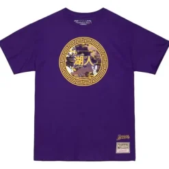 Mitchell & Ness T-Shirts & Tops-Asian Heritage Ss Tee 5.0 Los Angeles Lakers