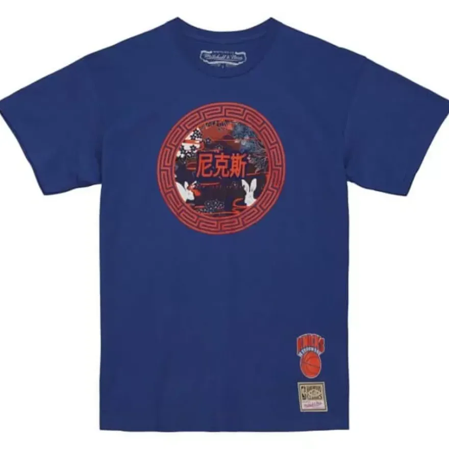 Mitchell & Ness T-Shirts & Tops-Asian Heritage Ss Tee 5.0 New York Knicks