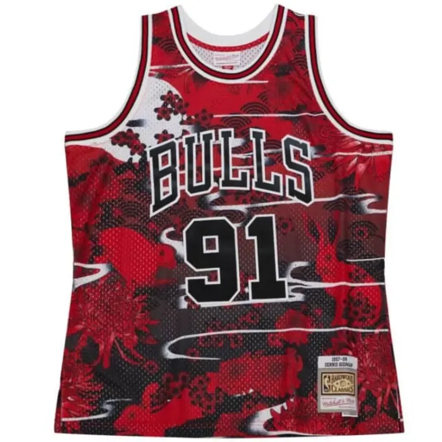 Mitchell & Ness Nba Swingman-Asian Heritage Swingman Dennis Rodman Chicago Bulls 1997-98 Jersey 5.0