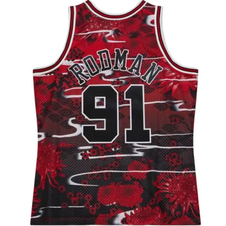 Mitchell & Ness Nba Swingman-Asian Heritage Swingman Dennis Rodman Chicago Bulls 1997-98 Jersey 5.0