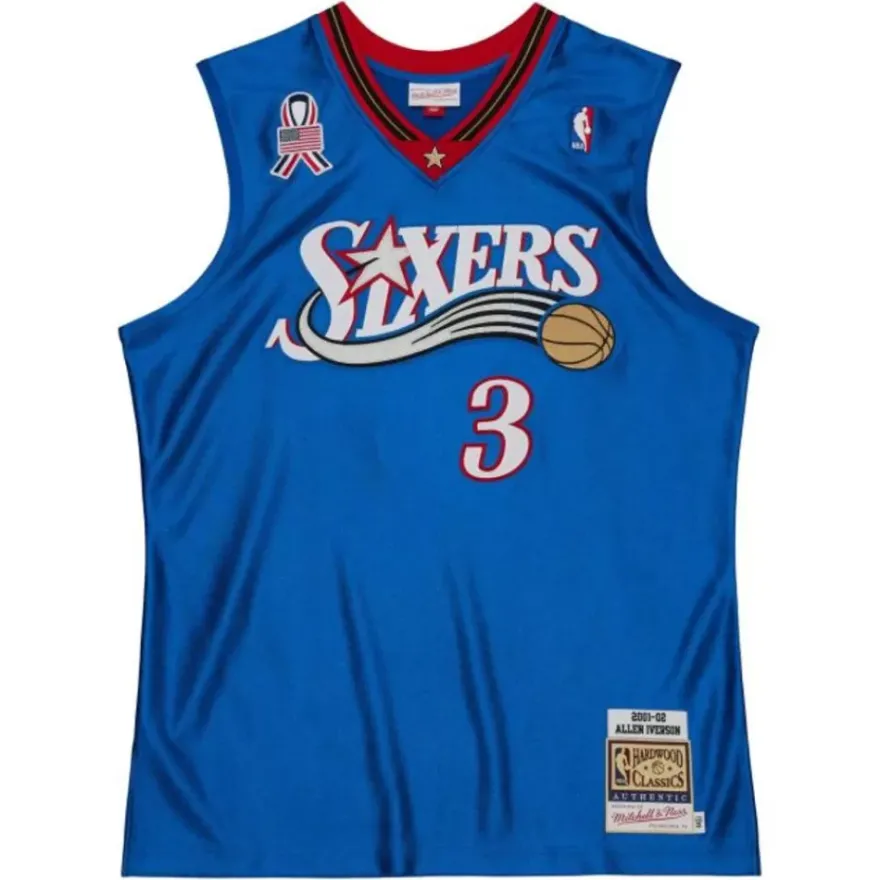 Mitchell & Ness Nba Authentic-Authentic Allen Iverson Philadelphia 76Ers Alternate 2001-02 Jersey