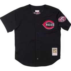 Mitchell & Ness Mlb Authentic-Authentic Barry Larkin Cincinnati Reds 2000 Button Front Jersey