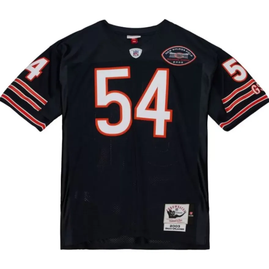 Mitchell & Ness Nfl Authentic-Authentic Brian Urlacher Chicago Bears Dark 2003 Jersey