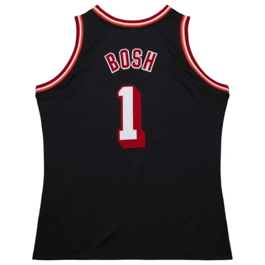 Mitchell & Ness Nba Authentic-Authentic Chris Bosh Miami Heat Dark Hwc 2013-14 Jersey