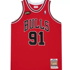 Mitchell & Ness Nba Authentic-Authentic Dennis Rodman Chicago Bulls Road 1997-98 Jersey