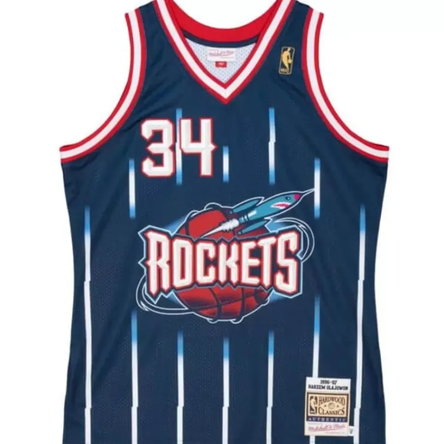 Mitchell & Ness Nba Authentic-Authentic Hakeem Olajuwon Houston Rockets Road 1996-97 Jersey