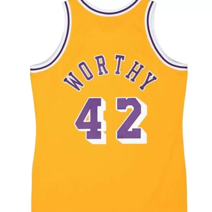Mitchell & Ness Nba Authentic-Authentic James Worthy Los Angeles Lakers 1984-85 Jersey