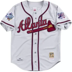 Mitchell & Ness Mlb Authentic-Authentic Jersey Atlanta Braves Road 1999 Chipper Jones