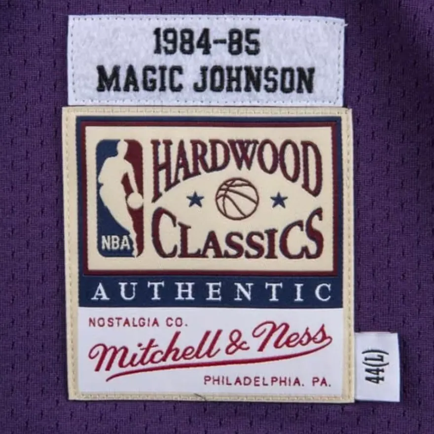 Mitchell & Ness Nba Authentic-Authentic Jersey Los Angeles Lakers Road 1984-85 Magic Johnson