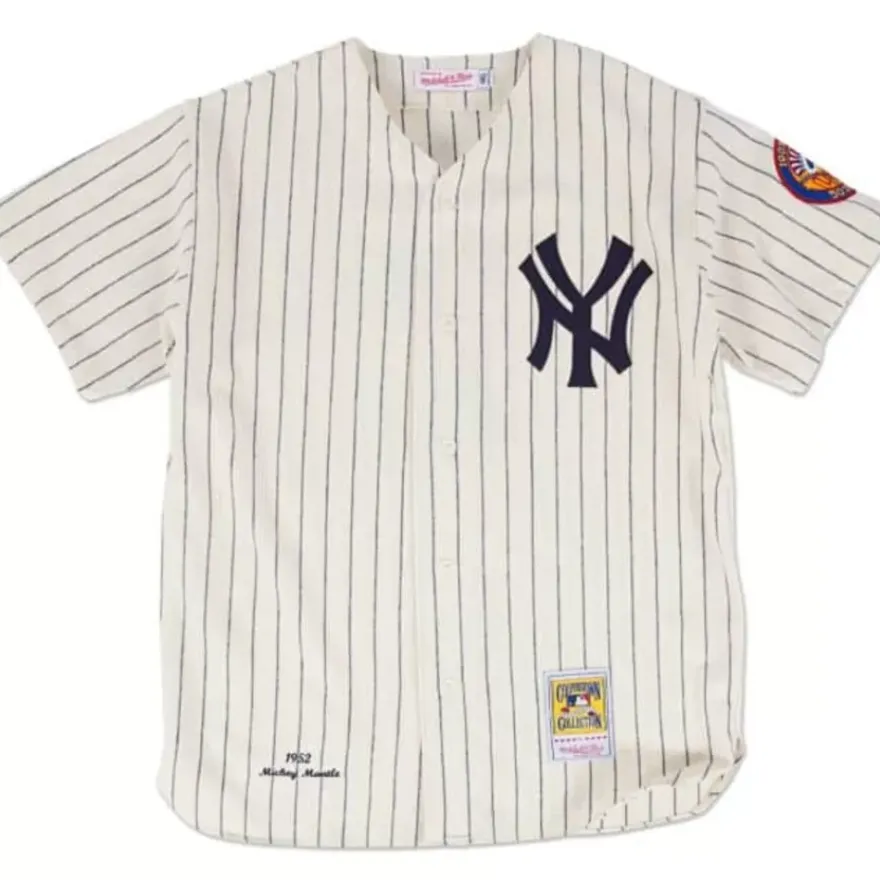 Mitchell & Ness Mlb Authentic-Authentic Jersey New York Yankees Home 1952 Mickey Mantle