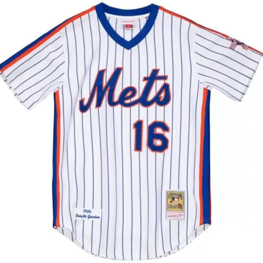 Mitchell & Ness Mlb Authentic-Authentic Jersey New York Mets Home 1986 Dwight Gooden